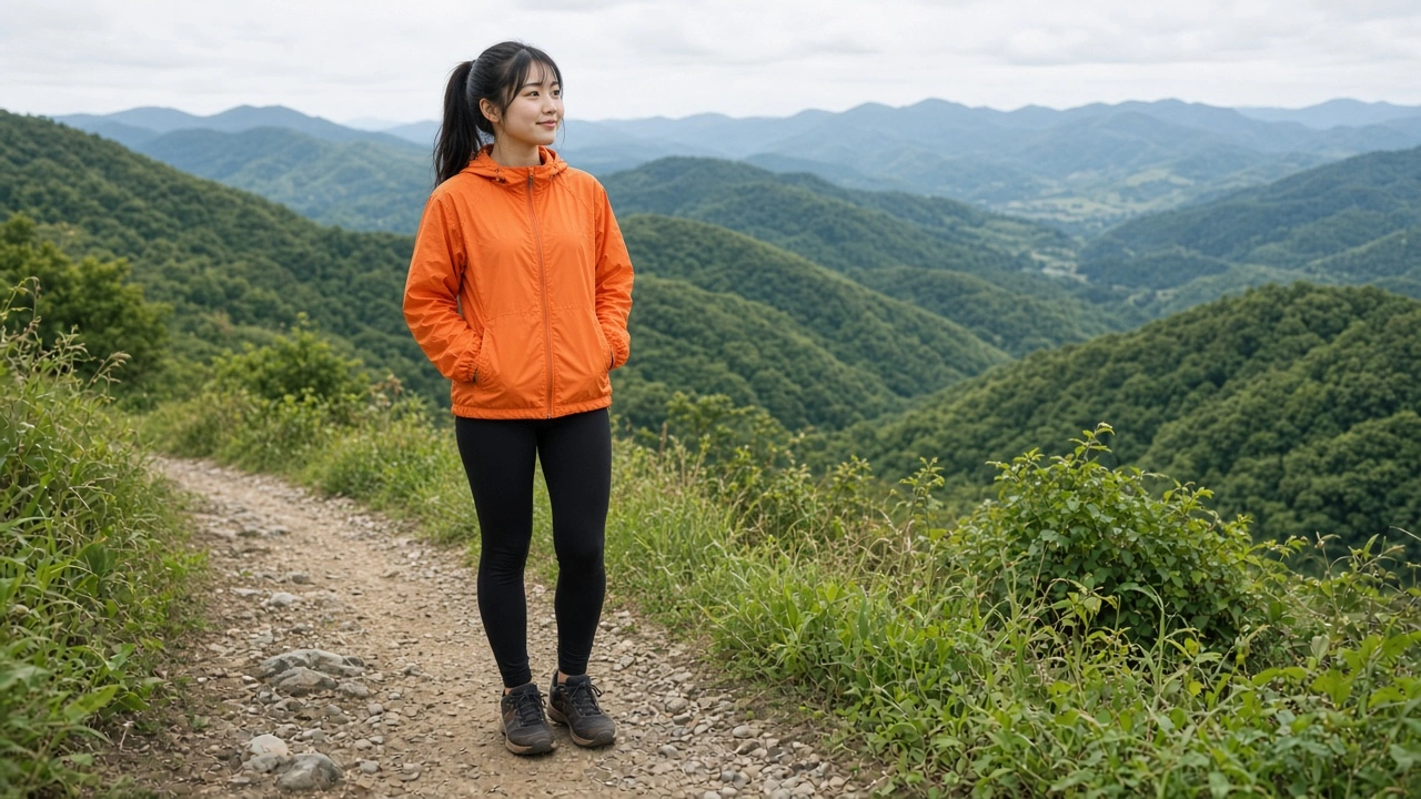 山道の見晴らし