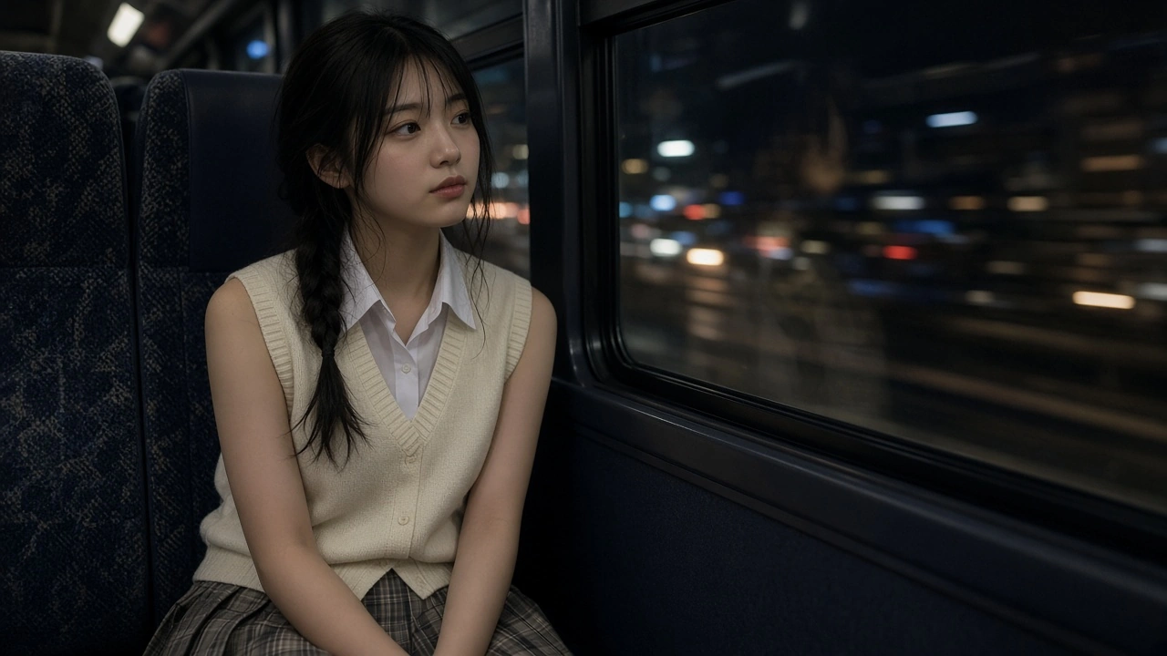夜行バスの窓