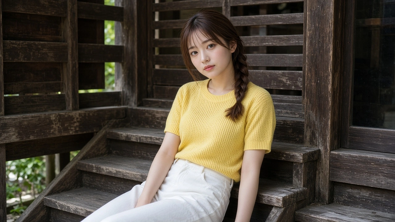 木造駅舎の階段
