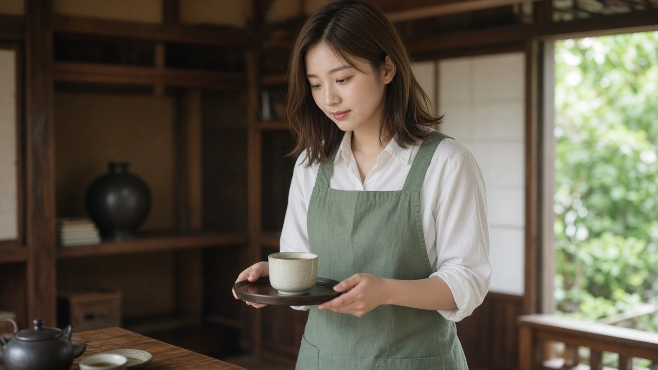 茶屋の接客