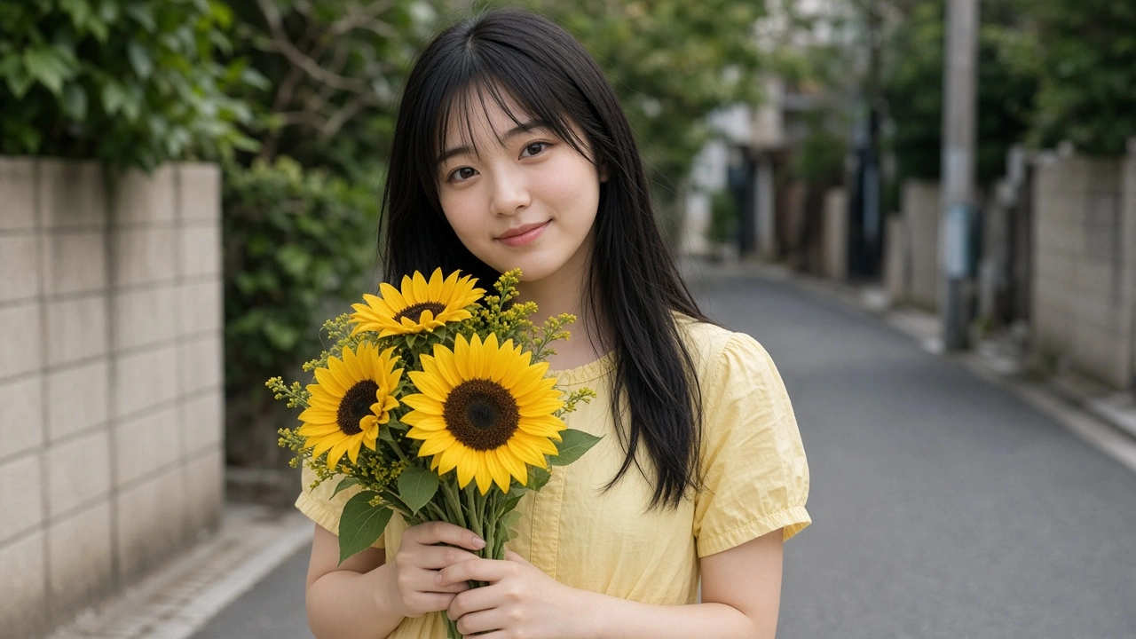 ひまわりの花束