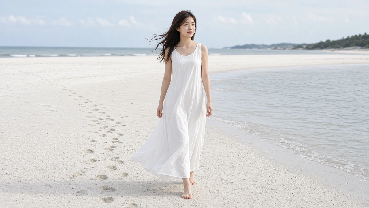 白い砂浜