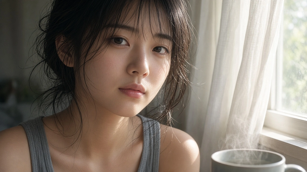 ガラス越しの朝