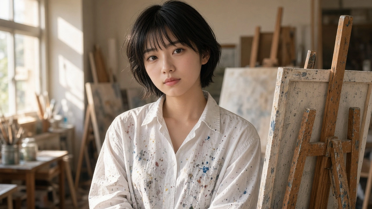 美術室の窓辺