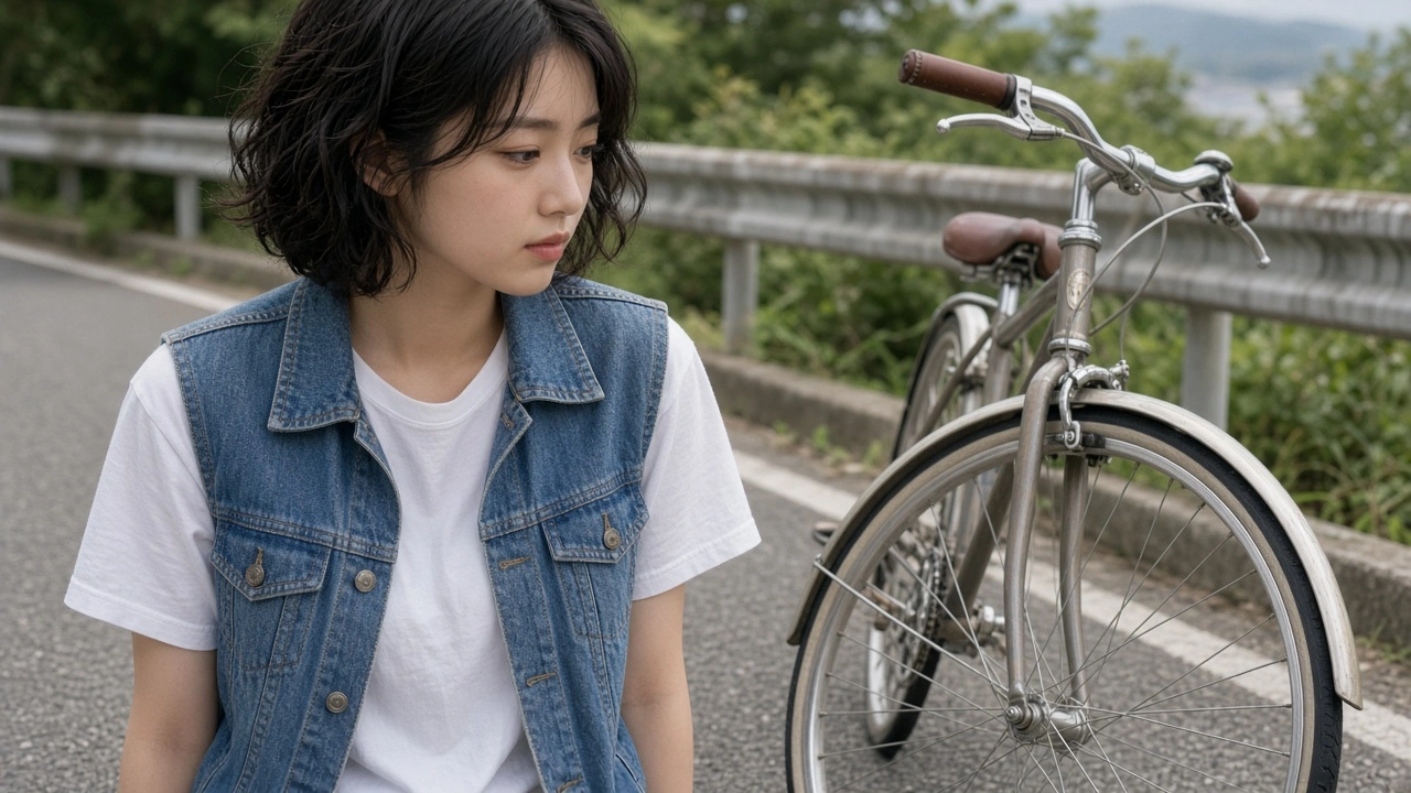 古い自転車と