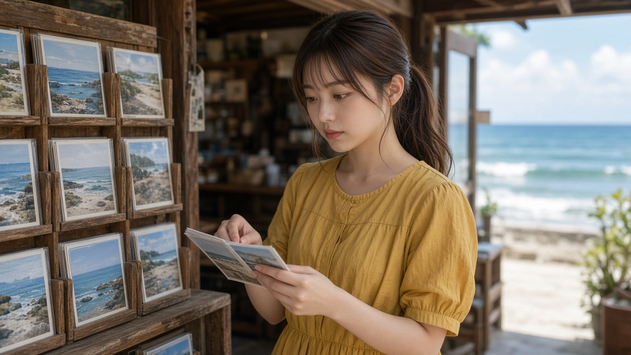 港町の絵葉書