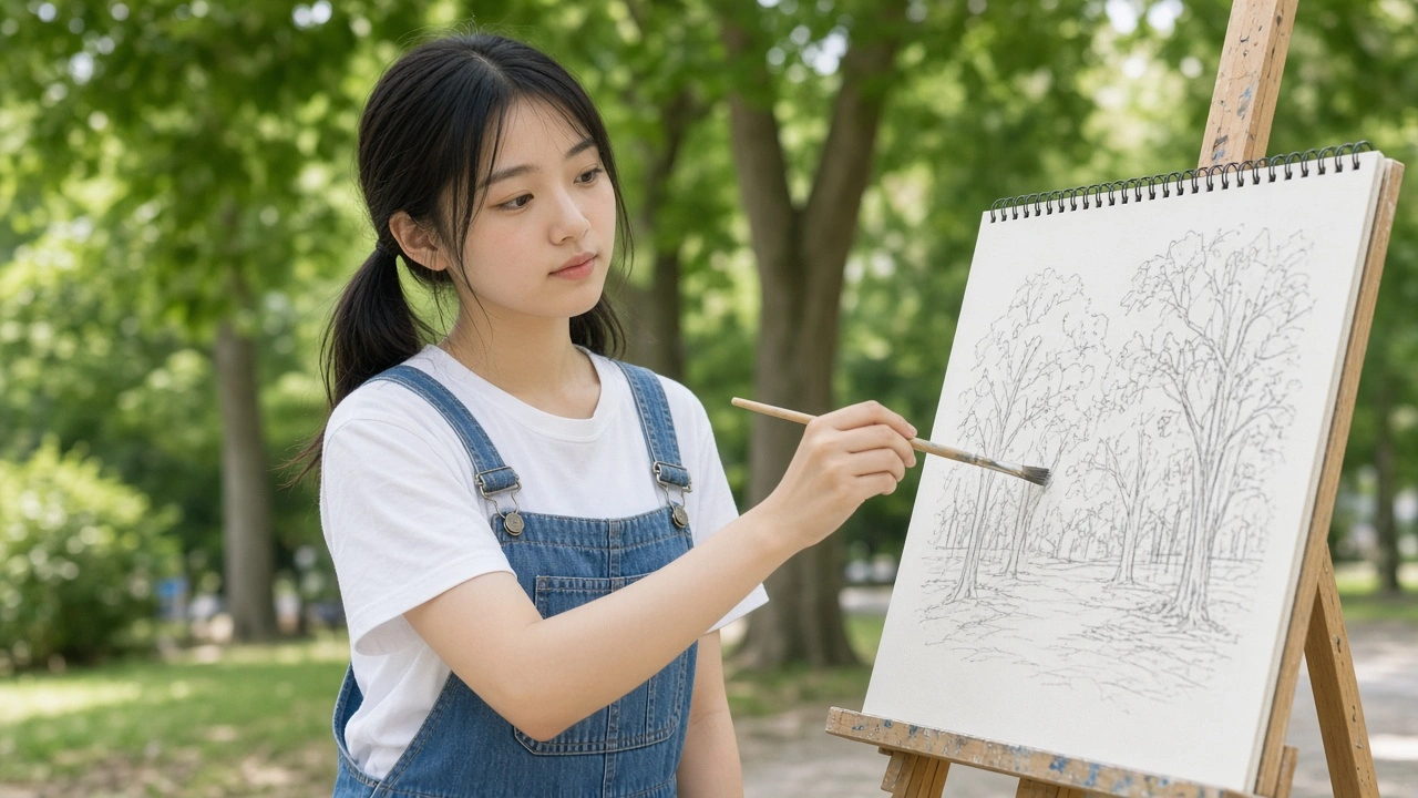 公園のスケッチ