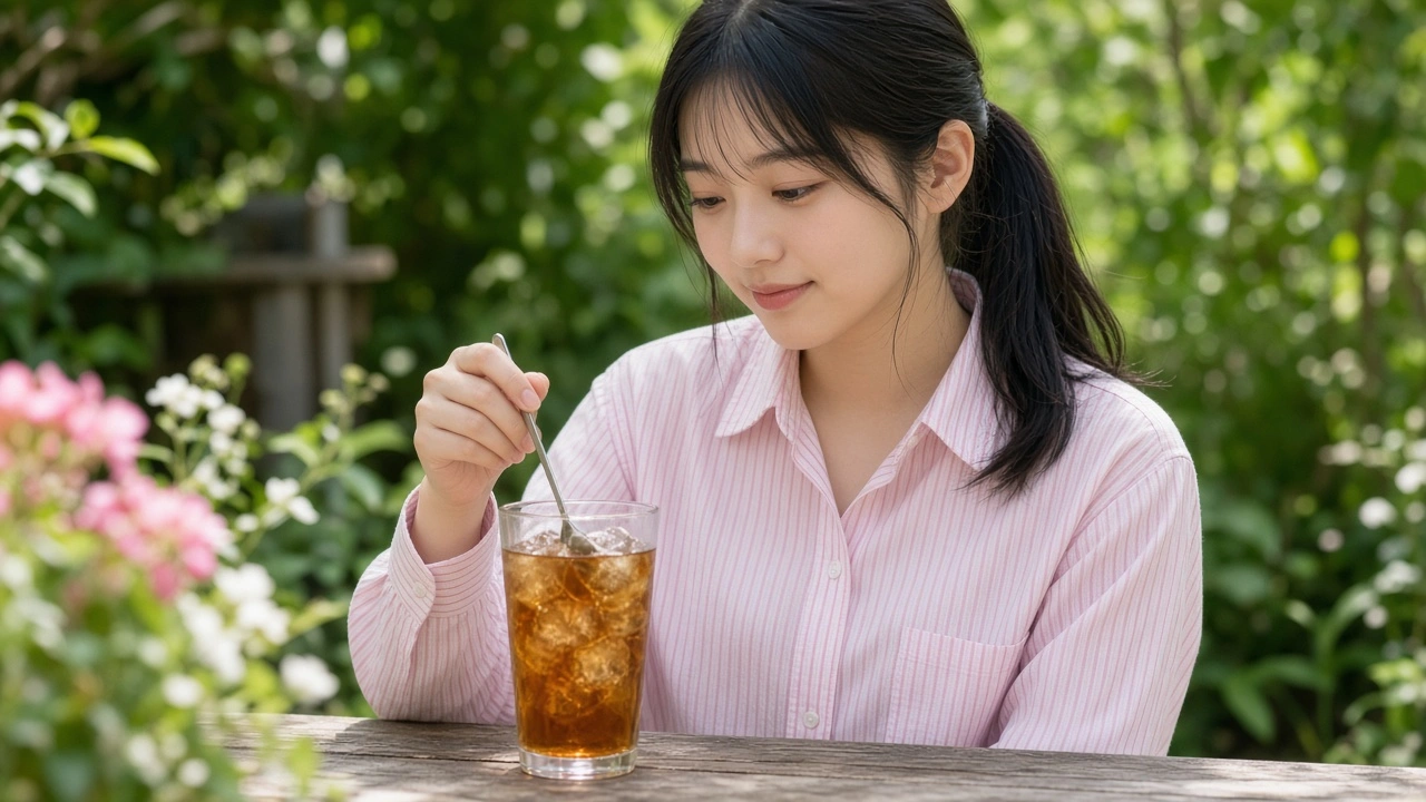 庭のアイスティー