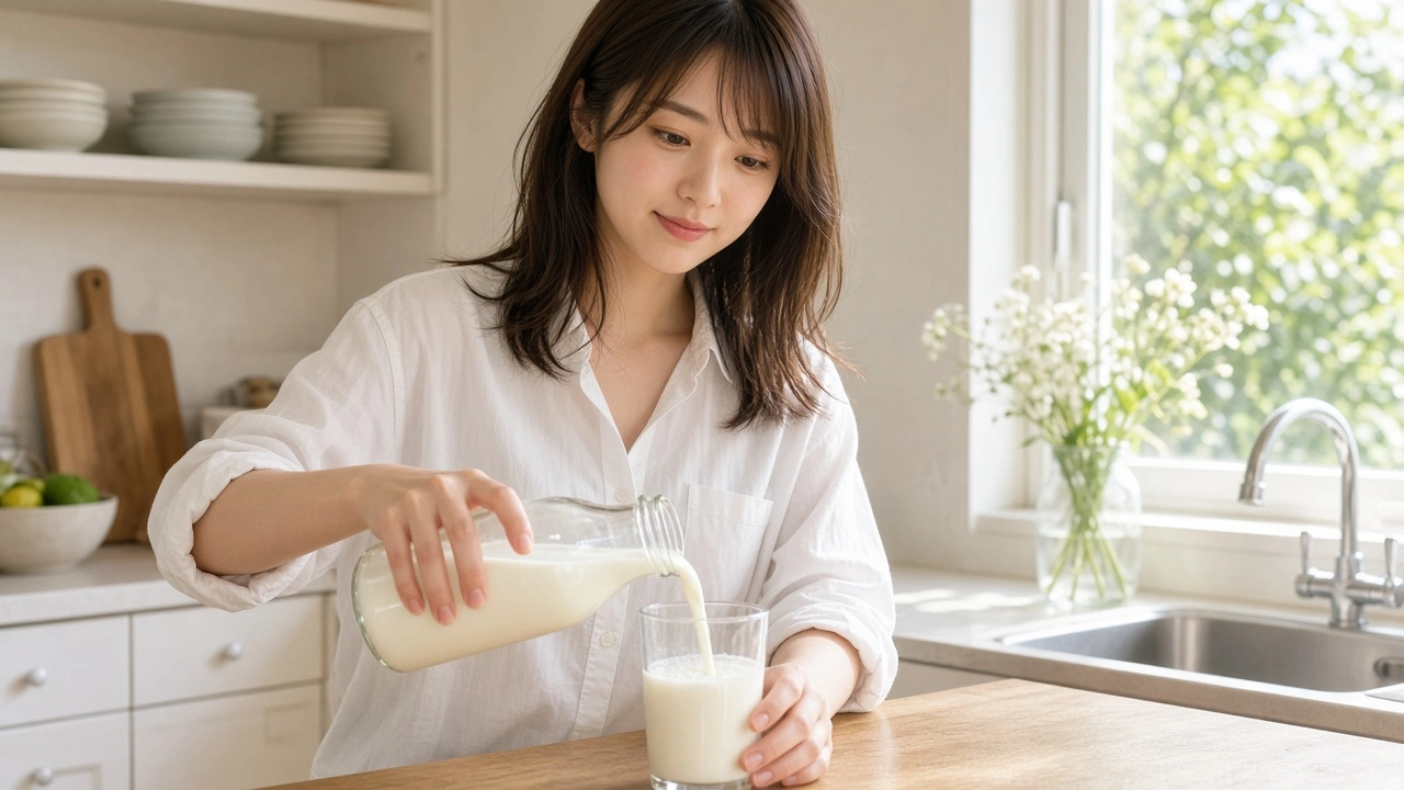 キッチンの牛乳