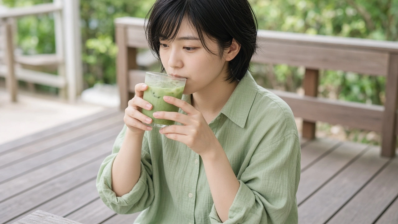 デッキの抹茶