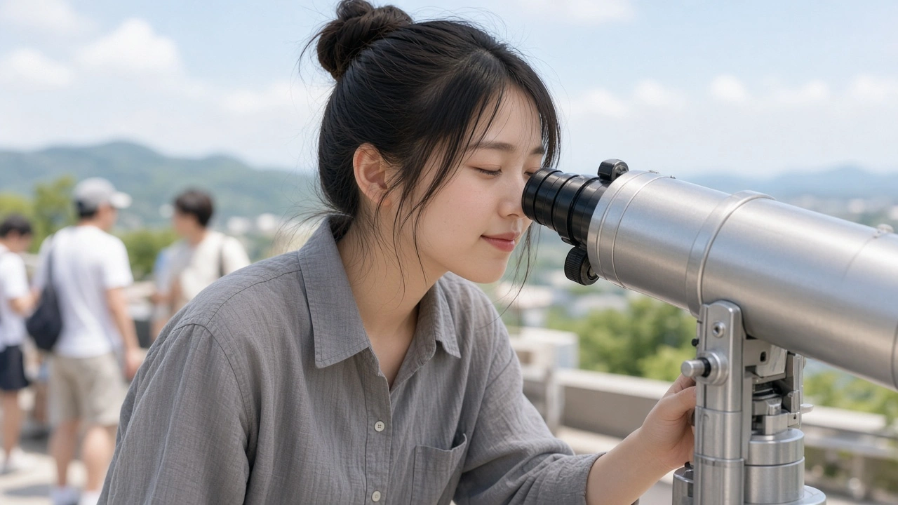 展望台の望遠鏡