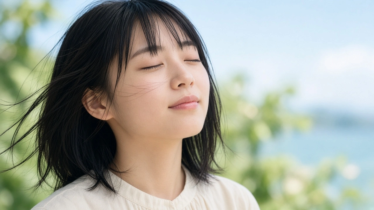 涼風にまぶた