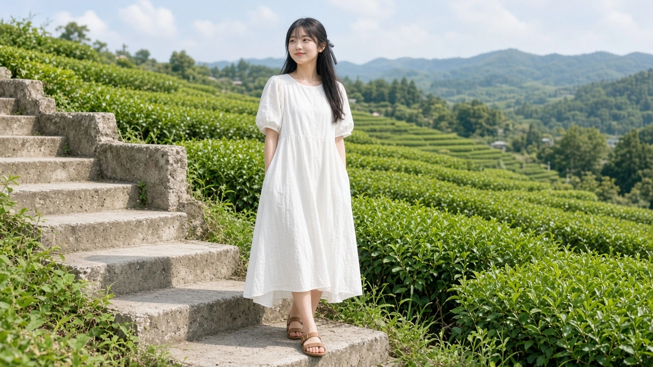 茶畑のテラス