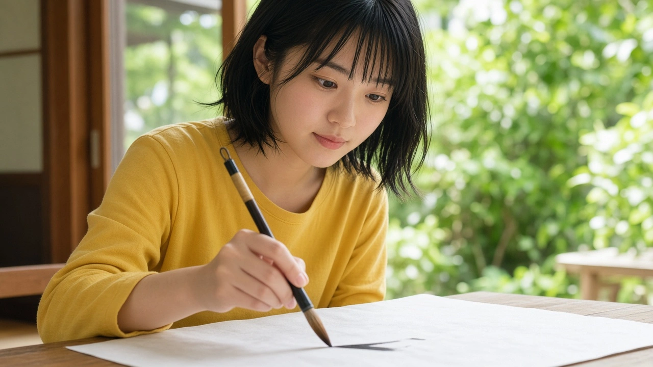 和紙の書道