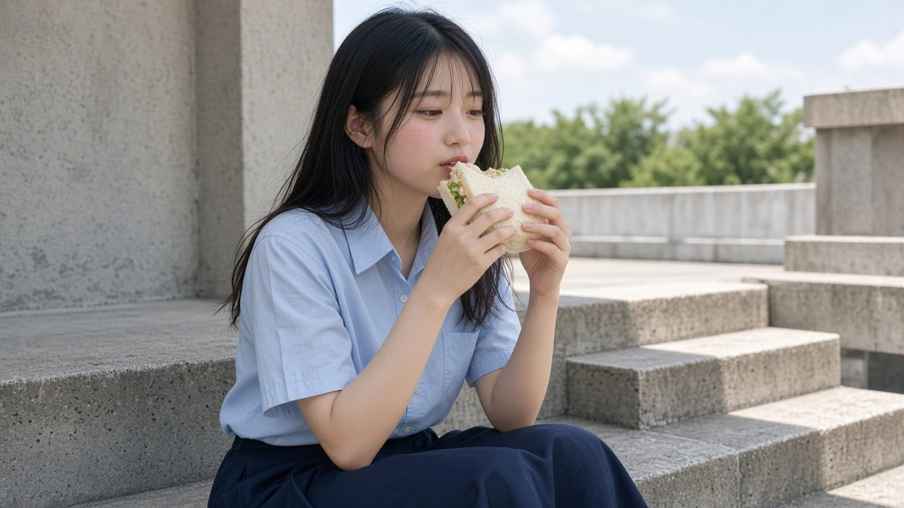 屋上のサンドイッチ
