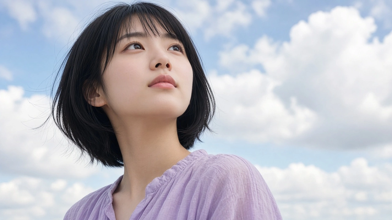 夏雲を見上げて
