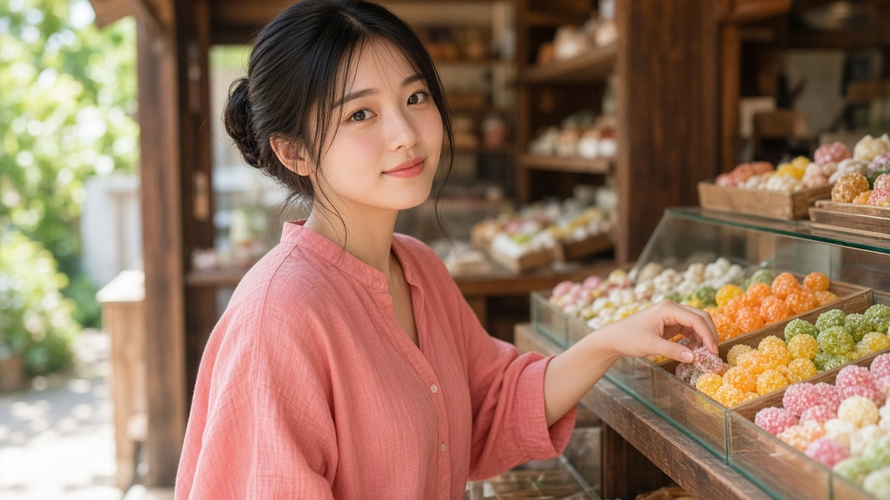 駄菓子屋の店先