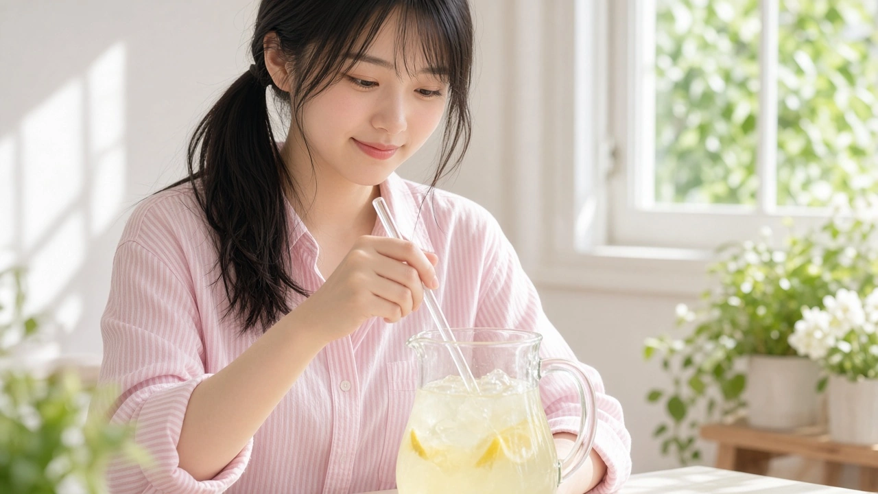 レモネードの水差し