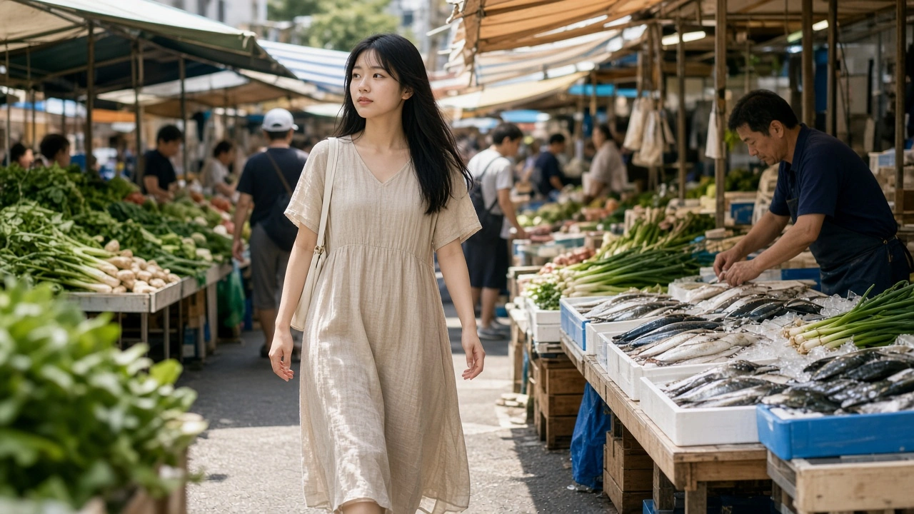 朝市の通り