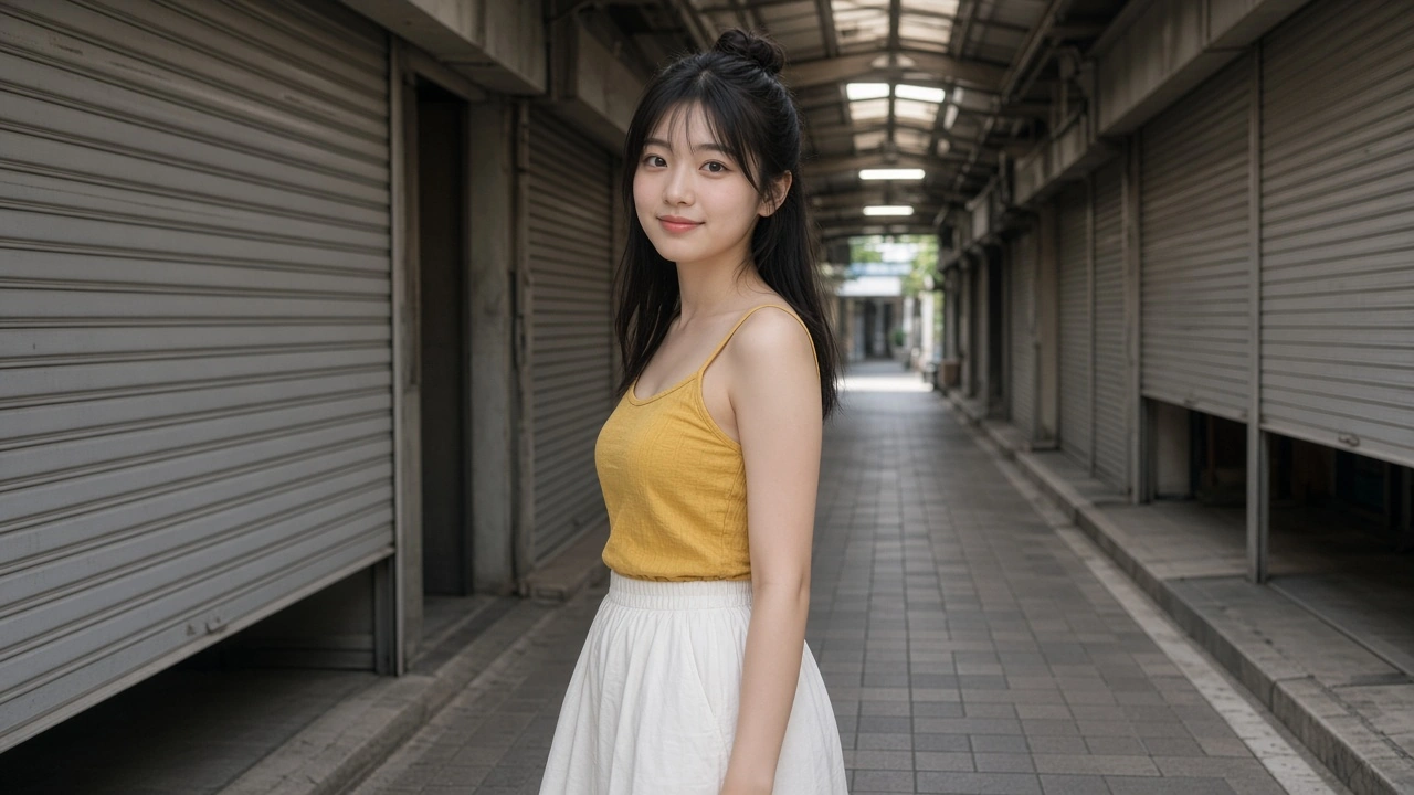 朝の商店街