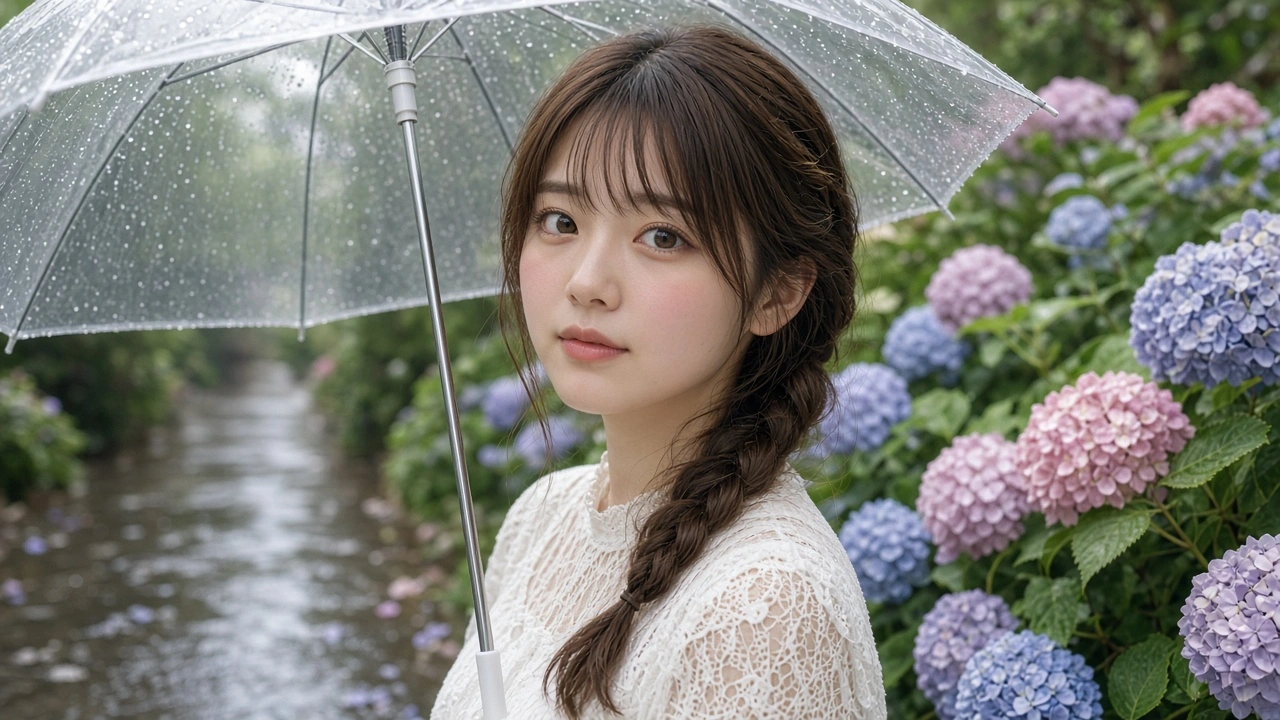 ひまわり色の傘