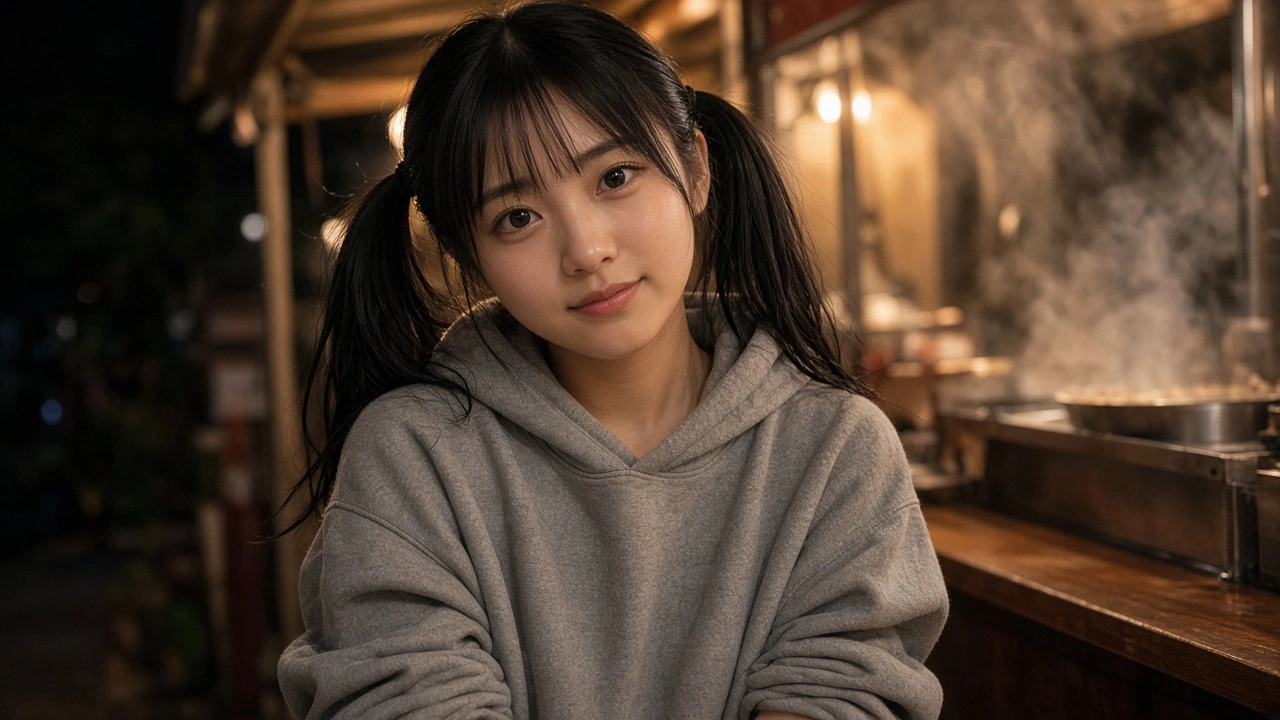 夜の屋台ラーメン