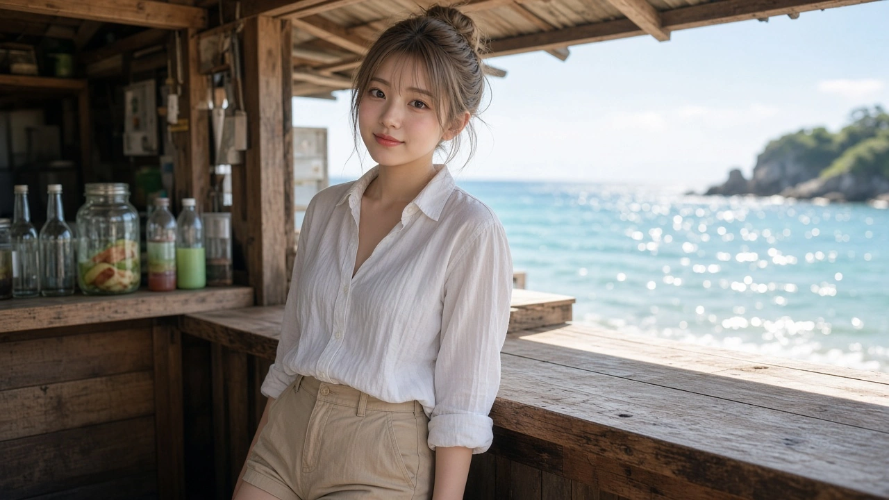 海の家の昼